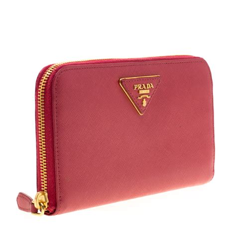 prada leather women's wallet|prada wallet price list.